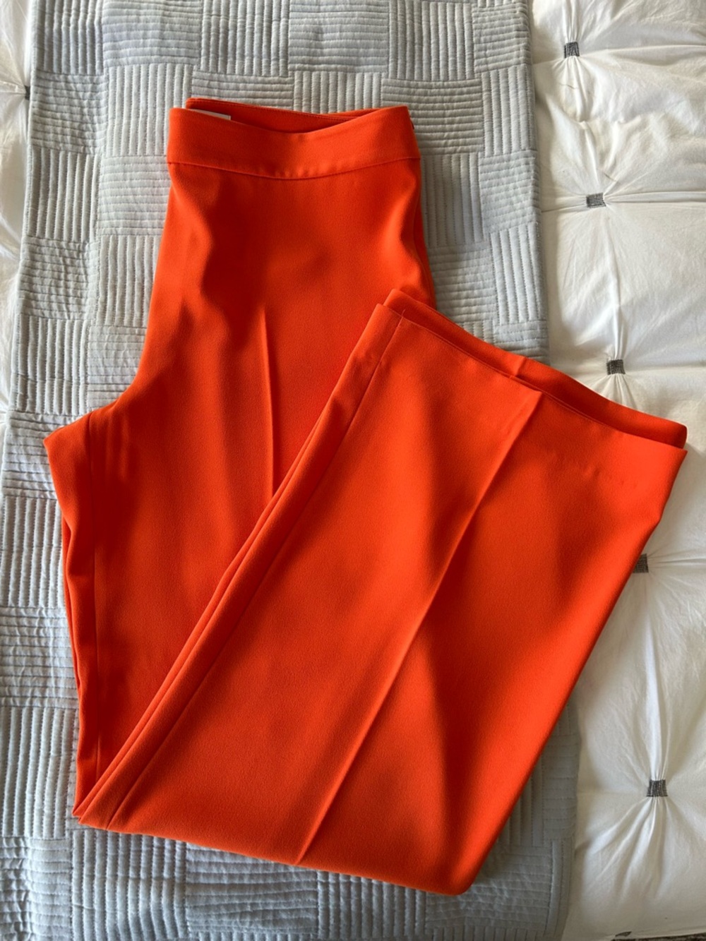 Zara Vibrant Orange Elegant Trousers